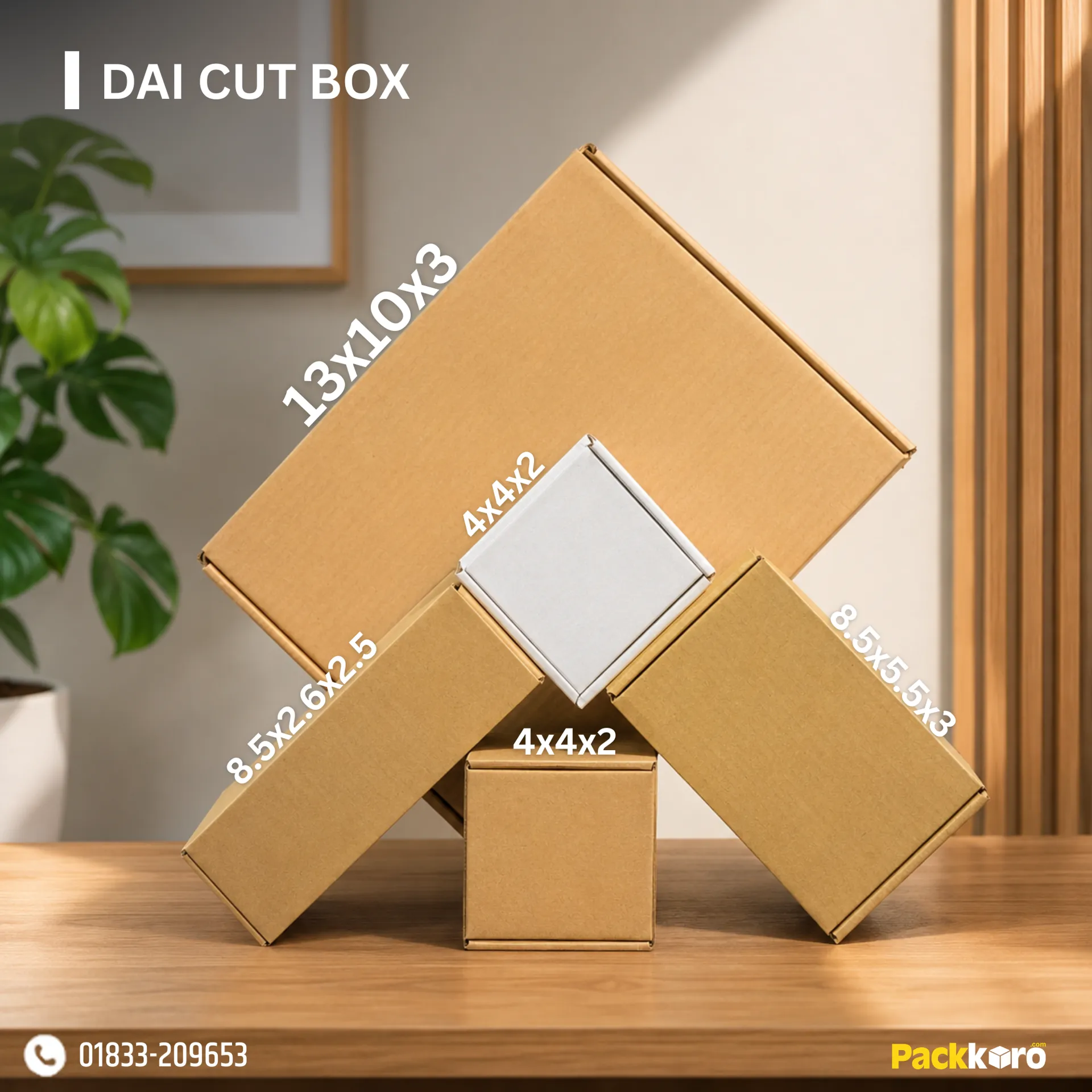 Die Cut Box (Self Lock) | All Size Packaging Box Collection for eCommerce & Delivery