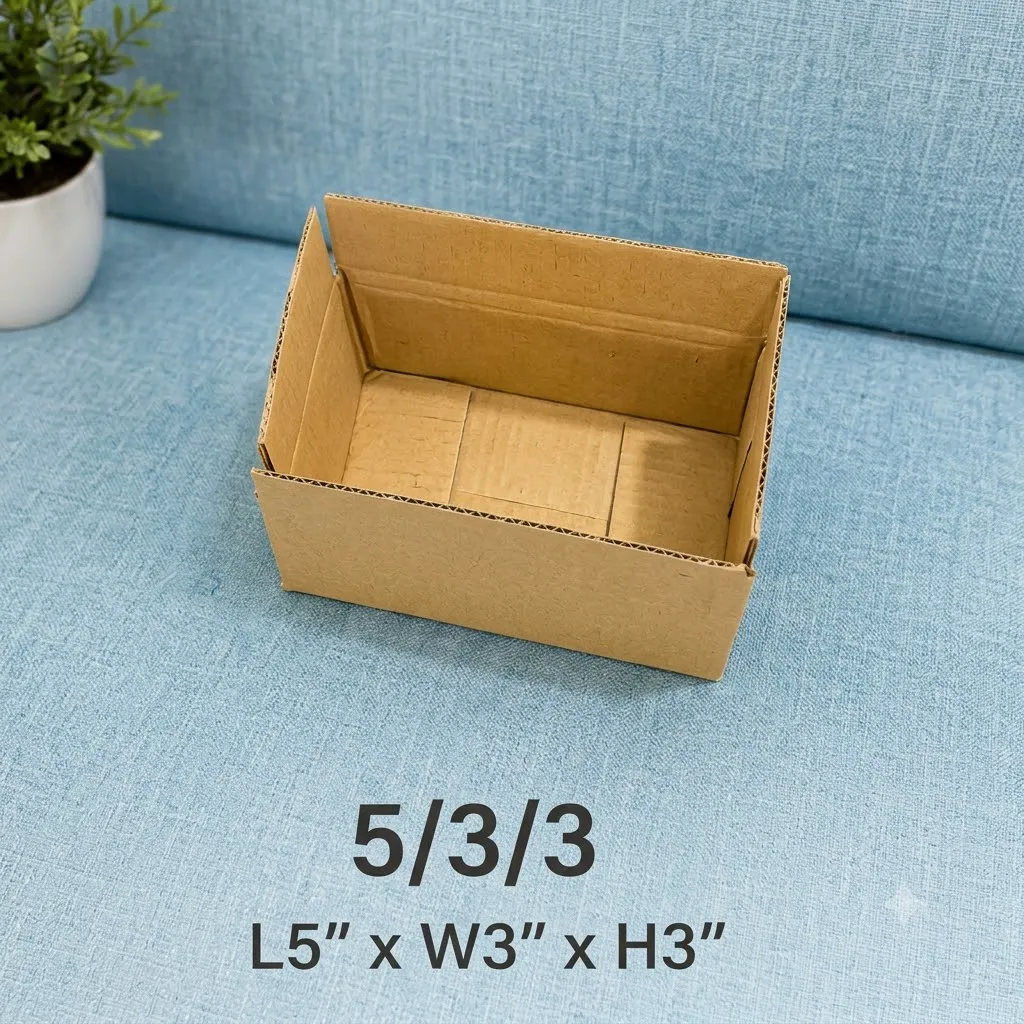 5 × 3 × 3 Parcel Box | Non Print 3 Ply Corrugated Box